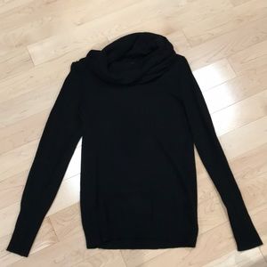 Black turtle neck sweater